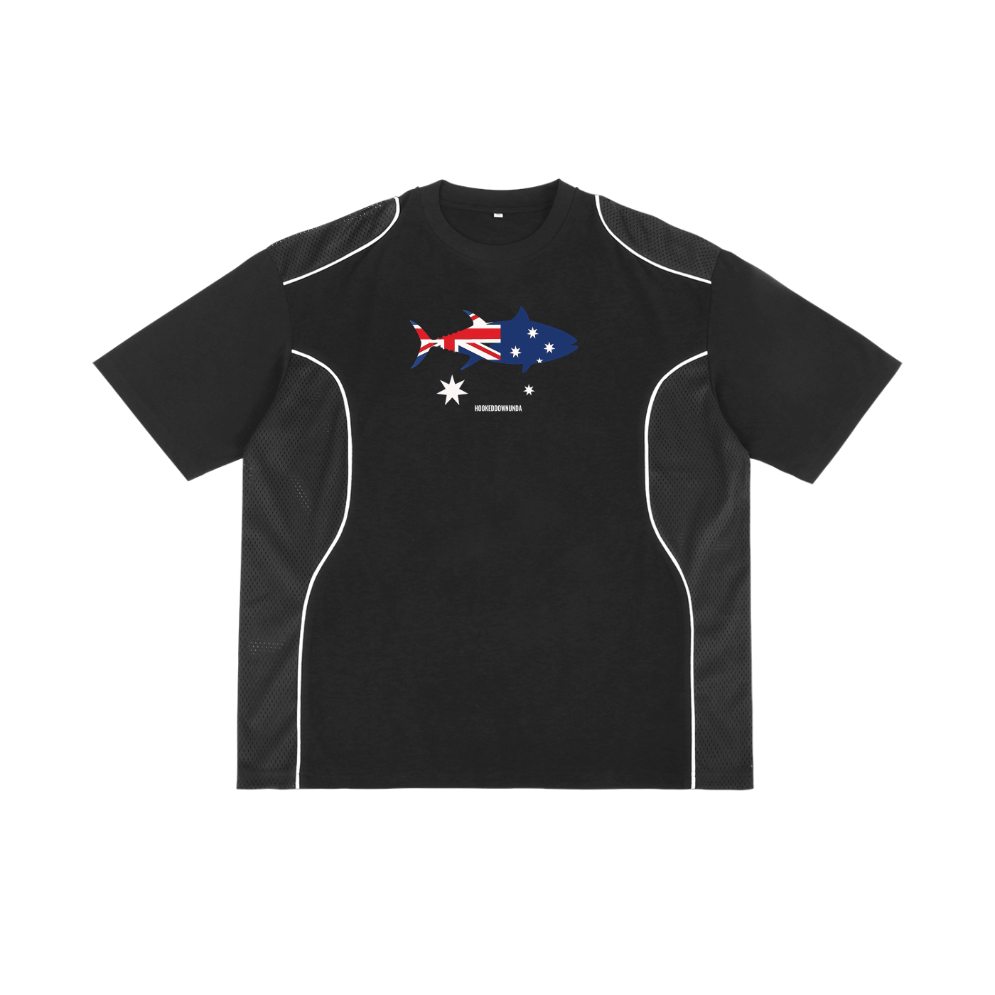 White Striped Union Jack Pelagic T-Shirt